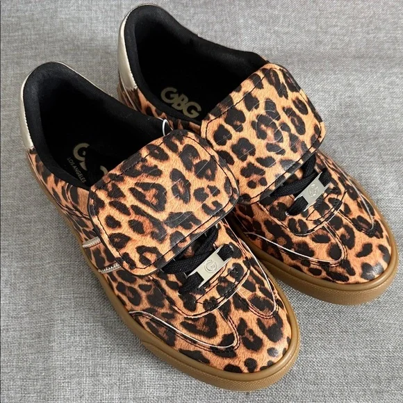 GBG Los Angeles GGOFLIP-R Leopard Print Sneakers nwot - Picture 2 of 11